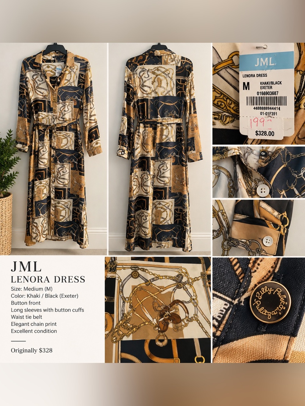 J McLaughlin- Lenora Shirt dress size M New w/tags
